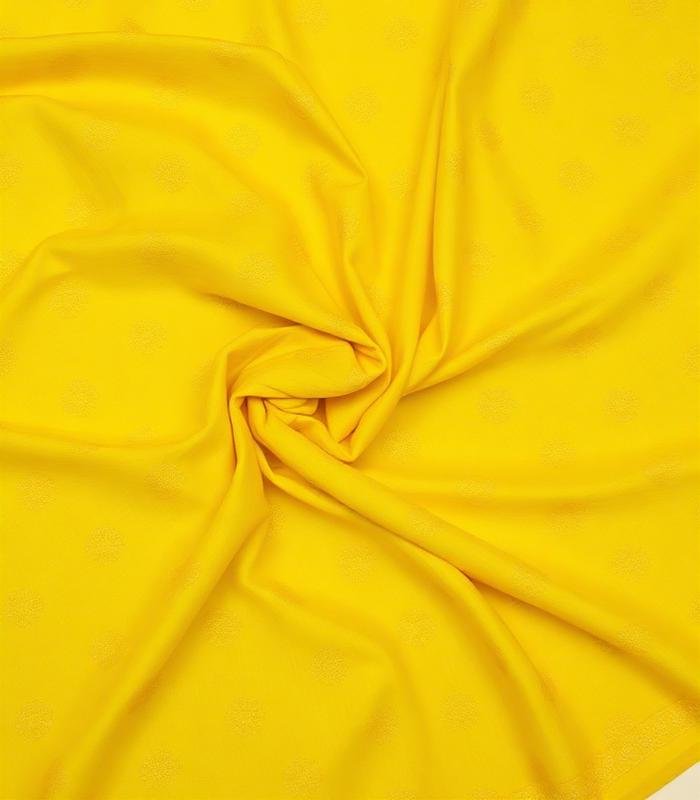 Mustard Cotton Print Material